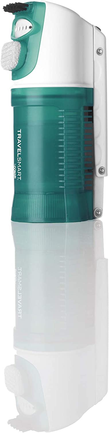 TRAVEL SMART Conair 450 Watt Dual Voltage Garment Steamer, One Size, Green