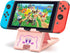FXICAI Busjoy Stand for Nintendo Switch, Steam Deck, Switch OLED, Switch Lite, Cute Kawaii Angle Adjustable Holder, Portable Foldable Non-Slip Bracket-Pink