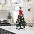 Artificial Mini Christmas Tree, 24 Inch Small Table Top Christmas Tree with Lights Hanging Ornaments Tree Star Topper for Kids Christmas DIY Project for Xmas Home Indoor Desk Tabletop Decoration