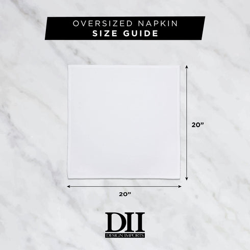 DII Oversized 20x20 Cotton Napkin, Pack of 6, Harvest Wheat - Perfect for Holiday, Fall, Thanksgiving, Dinner Parties or Everyday Use