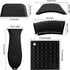 7 Pieces Silicone Hot Handle Holders, AMAMIA, Non-Slip Pot Pan Holders Covers, Sleeves Heat Resistant Hot Pad for Frying Pan Skillet Oven (Black)