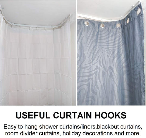 KXLife Flexible Bendable Ceiling Curtain Track, Curved Ceiling Track for Curtains, Room Divider Ceiling Track System (8 ft)
