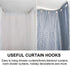 KXLife Flexible Bendable Ceiling Curtain Track, Curved Ceiling Track for Curtains, Room Divider Ceiling Track System (8 ft)