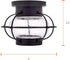 SYLVANIA Vintage Essex Cage Light Fixture, Semi-Flush Mount with 1 60W LED Dimmable Bulb Included, Dimmable (75515)