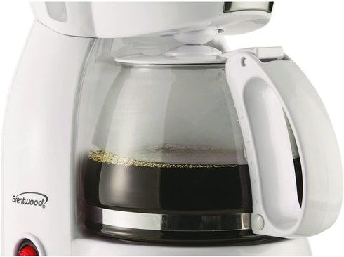 Brentwood 4-Cup Coffee Maker (White)