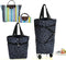 Collapsible Trolley Bags Folding Shopping Bag with Wheels Foldable Shopping Cart Reusable Shopping Bags Grocery Bags Shopping Trolley Bag on Wheels (B0741YPTV7)