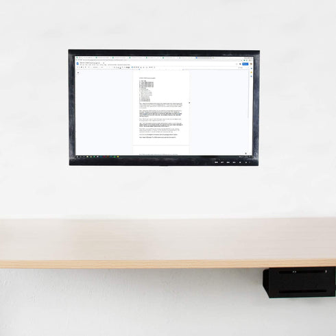 VIVO Full Motion Wall Mount for up to 27 inch LCD LED TV and Computer Monitor Screens, Tilt and Swivel Bracket with Max 100x100mm VESA, Black, MOUNT-VW01M