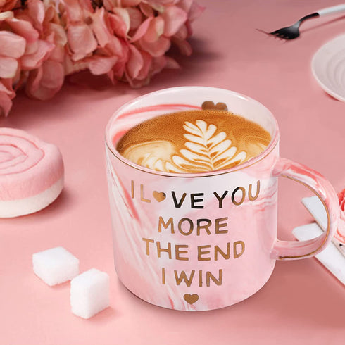 Gifts for Mom Her Girlfriend Wife, 12 oz Coffee Mug for Mom Women, Mothers Day Birthday Anniversary New Year Novelty Mug Gift from Daughter Son boyfriend Husband Funny Valentines Presents