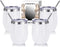 Zonegrace 4 Sets 12 oz Stainless Steel Stemless Wine Glass/Mug, Unbreakable Double Wall Vacuum Insulated thermal White Wine Tumbler with Lids for Wine, Coffee, Including 4 Straws