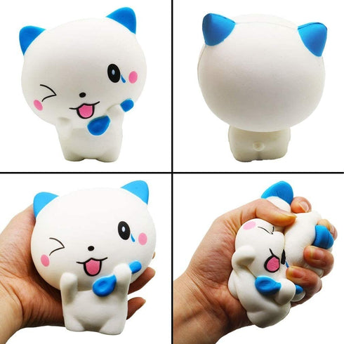 YOAUSHY 6 Pcs Squishies Toy Jumbo Slow Rising Unicorn Horse,Cake,Unicorn Donut,Panda,Spoon Cat Set for Kids Party Favors Stress Relief Toys