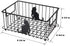 Lily's Home Cat-Themed Wire Basket, Kitchen and Desk Organizer, Cute Caddy for Cat Lovers for Kitchen, Pantry, Cabinet, Bathroom and Office (Large)