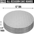 12 Inch Cake Boards - 4-Pack Cake Drums 12 Inch Dia. - Disposable Silver Cake Board Circles - Reusable Round Cake Boards - Cake Base Cardboard Cake Rounds - Cake Decorating Supplies & Baking Supplies