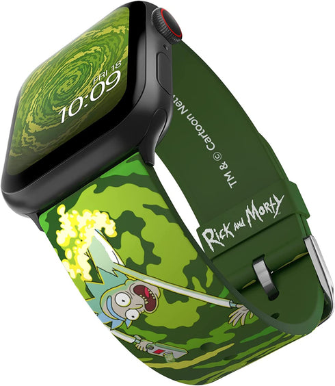 Rick and Morty ñ Open Portal Smartwatch Band ñ Officially Licensed, Compatible with Every Size & Series of Apple Watch (watch not included)