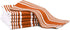 FOSSICS Designer Hand and Kitchen Dish Towels, One Half Dozen | Oversized 20 x 30 inches | Apricot Stripe