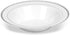 50 Disposable White Silver Rimmed Plastic Soup Bowls | 14 oz. Premium Heavy Duty Disposable Dinnerware with Real China Design | Safe & Reusable (50-Pack White/Silver Trim) by Bloomingoods