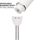Chefman Immersion Stick Hand Blender with Stainless Steel Blades, Powerful Electric Ice Crushing 2-Speed Control Handheld Food Mixer, Purees, Smoothies, Shakes, Sauces & Soups, Ivory