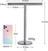 Modern Portable Hand Towel Holder Stand for Bathroom Stainless Steel countertop Towel Rack Stand Brushed Matte Black Free Standing Towel Bar Rack for Kitchen Toilet (Brushed, Stand)