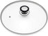 Glass Lid for Frying Pan, Fry Pan, Skillet, Pan Lid with Handle Coated in Silicone Ring,12"/30cm, Clear