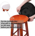 baibu Bar Stool Cushions, Super Breathable Round Bar Stool Covers Seat Cushion Round with Elastic Black 13" - One Cushion Only