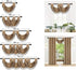 Thick Chenille Waterfall Swag Valances for Living Room Rod Pocket Valance Curtains for Kitchen (Coffee, 30" W x 22" L | 1Panel)