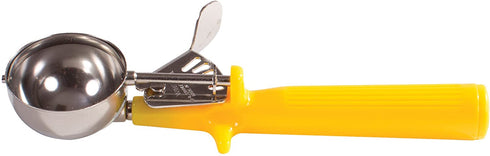 Winco Ice Cream Disher with Yellow Handle, Size 20