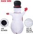 YIHONG 8 Ft Christmas Inflatables Greeting Snowman Decorations, Outdoor Christmas Inflatables with LED Lights for Yard Lawn Décor