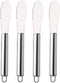 VANRA Wide Butter Spreader Knife Set 4-Piece Stainless Steel Cheese Knife Serrated Edge Sandwich Condiment Jam Bread Cream Knives 7.8-inch