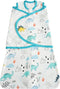 ZIGJOY Baby Swaddle Blanket Easy Adjustable Infant Swaddles Sleep Sack 100% Cotton Comfortable, Safe and Soft for Boy Girl 6-12 Months Babies (Dinosaur Pattern)