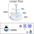 3 Tier Serving Tray Melamine White Stand for Cupcake Cake Dessert Pastry Fruit Tea Party (Large Size)