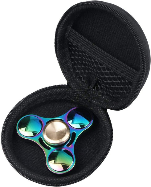 Mtele EDC Hand Spinner Metal Fidget ADHD Focus Toy Ultra Durable High Speed Anxiety Relief Toys,Rainbow Color