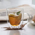HORLIMER 15 oz Double Walled Insulated Glass Coffee Mugs Set of 2, Clear Coffee Cup with Handle for Espresso Cappuccino Latte Tea Milk Juice