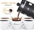 Large French Press Coffee Maker 34 oz, Stainless Steel French Press 1000 ml, 100% BPA Free French Press Glass