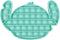 EVERMARKET Push Pop Bubbles Fidget Sensory Toy,Bubble Popper Stress Reliever Silicone Squeeze Toy Anti-Anxiety Tools,a Great Way to Relax and Keep Busy for Kids and Adults(Stitch,Blue)