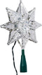 Kurt Adler 10-Light 8-Point Star Christmas Treetop, 8-Inch, Clear