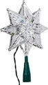 Kurt Adler 10-Light 8-Point Star Christmas Treetop, 8-Inch, Clear