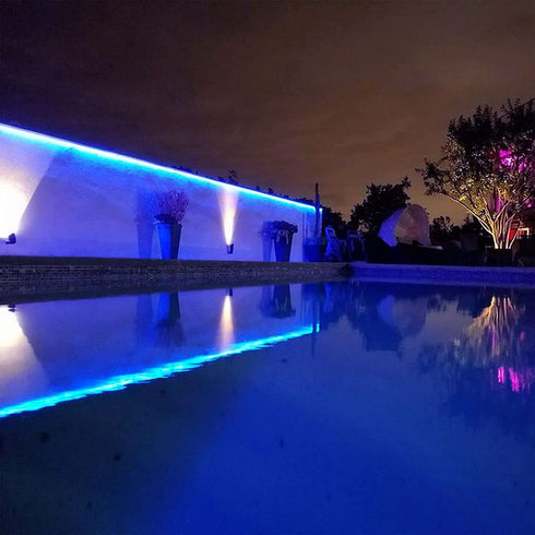 Awinking Solar Strip Lights 180 LED 19.7Ft, 8 Lighting Modes Solar Powered LED Strip Lights Waterproof Outdoor Christmas Solar Tape Lights for Christmas Decor Party House Garden Deck Patio Step Pool