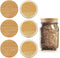 Picowe 6 Pack Bamboo Lids for Wide Mouth Mason Jar Storage Canning Jar Lids Ball Jars