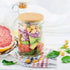Picowe 6 Pack Bamboo Lids for Wide Mouth Mason Jar Storage Canning Jar Lids Ball Jars