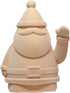 Flocked Resin Waving Santa, Pink