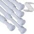 5 Pack Small Spring Tension Rods Extendable Length 11.8 to 19.6 Inches(30-50cm)