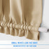 NICETOWN Window Curtains for Doors - Entryway Decor Thermal Privacy Door Drape for Glass/Front Door Blind, 36" Width x 72" Length, Biscotti Beige, One Panel