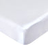 Satin Crib Sheet, Soft & Silky Fitted Crib Mattress Sheet (52"x28"x8") for Boys and Girls, Great for Baby with Hair and Skin, White