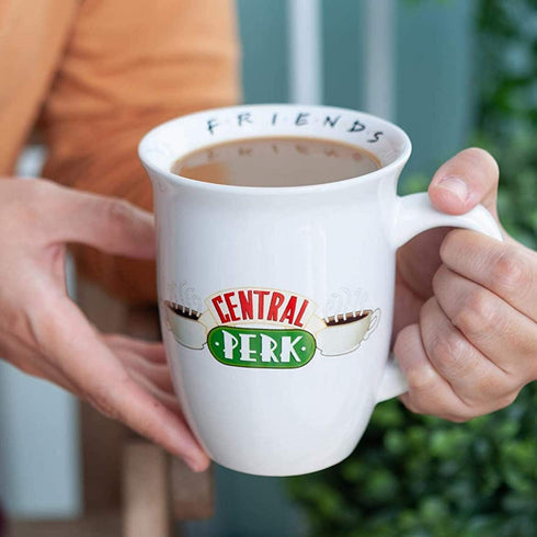Silver Buffalo Friends Central Perk Ceramic Coffee Mug, 16 Ounce, White