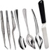 Tangoowal High Quality Culinary Specialty Tools,Professional Chef Plating Kit, 7 Piece, Stainless Steel
