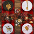 Whaline Christmas Cloth Napkins Red Black Buffalo Plaid Placemat 6 Pack Merry Christmas Dinner Table Napkins Reusable Washable Table Decoration for Home Kitchen Xmas Party, 3 Design, 18 x 18 Inch