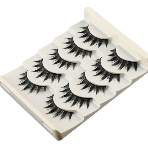 DSLONG 5 Pairs False Eyelashes Japanese Style Makeup Thick Eyelash Extension ,cosplay Makeup Eyelashes,reusable Lashes Eye Makeup Tools