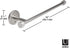 Umbra - 1009237-410 Cappa Paper Towel Holder Modern Under Cabinet or Wall Mount Dispenser (Horizontal or Vertical), 14"L x 4"W x 2.6"H, Nickel
