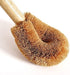 Wood Handle Cleaning Brush for Toilet, Toilet Brush(2 Pack), Natural Coconut Fibre Bristle Toilet Bowl Brush