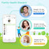 Leaone Body Fat Scale 30x30cm, USB Charging, White LED, Smart Bluetooth Digital BMI Weight Scale, Body Composition Analyzer Health Monitor with 6mm Tempered Glass with Smartphone App, 400 lbs, White