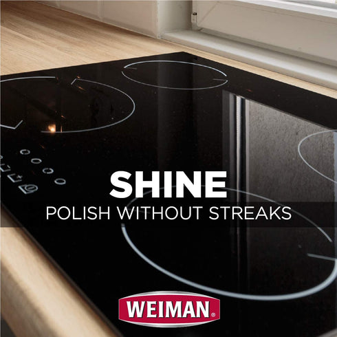 Weiman Cook Top Max Cleaner and Polish - 9 Ounce 2 Pack - Heavy Duty Cooktop Cleaner Removes Burnt On Food Use On Induction Ceramic Gas Portable Electric
